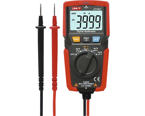 Multimètre CAT III 600 V 400 mA 40 MOhm Multimètre numérique avec cordons de mesure