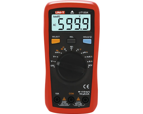Multimètre CAT III 600 V 10 A 60 MOhm Multimètre numérique pour la mesure de la tension