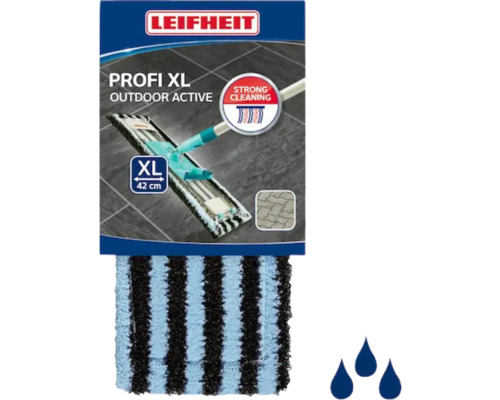Leifheit Profi XL Outdoor Active Lave-sol avec structure à rayures pour le nettoyage des espaces extérieurs