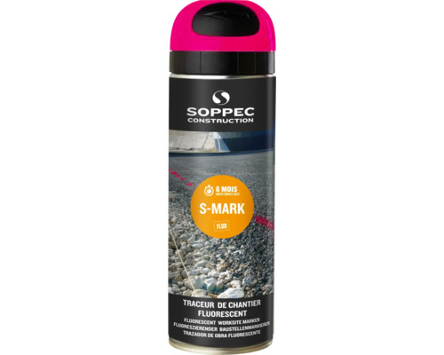 Spray de marquage Soppec S-MARK rose vif 500 ml