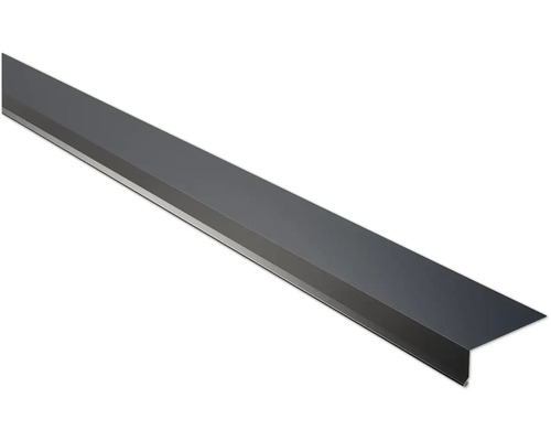 Support de gouttière PRECIT 95° pour tôle trapézoïdale W20 gris anthracite RAL 7016 1000x80x30 mm Rebord de fenêtre en métal