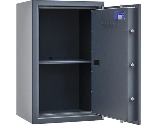 Offener Tresor mit Fachboden zur Wertaufbewahrung