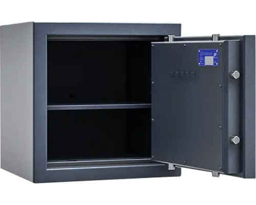 Geöffneter Tresor mit Fachboden