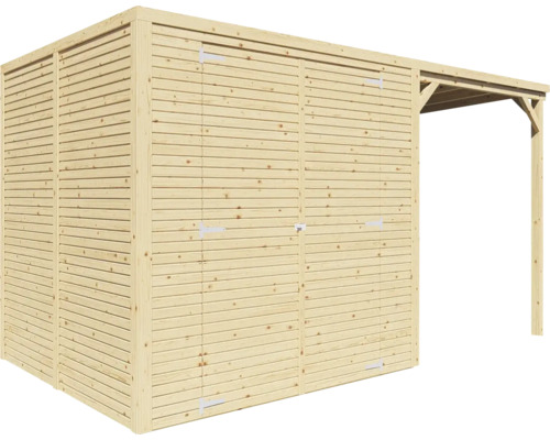 Armoire de jardin en bois avec annexe