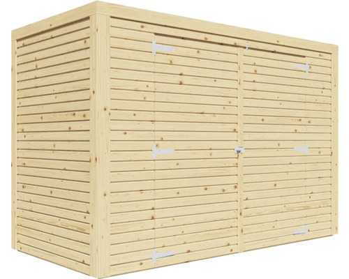 Armoire de jardin en bois avec deux portes