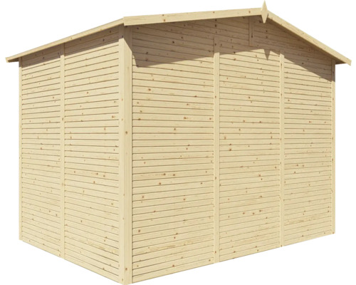 Abri de jardin en bois avec toit à deux pentes