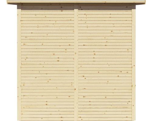 Abri à bois de jardin en bois non traité