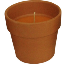 Kerze in Terrakotta Topf