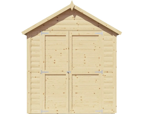 Abri de jardin en bois avec double porte