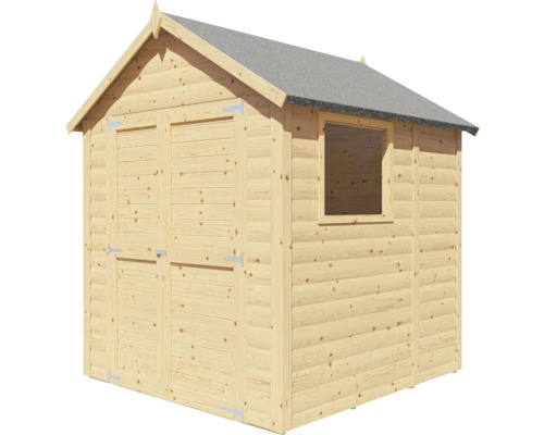 Abri de jardin en bois avec fenêtre et double porte