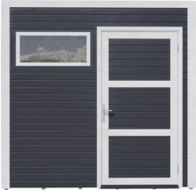 Gartenhaus Cubo 1 mit Fussboden 234 x 121 cm anthrazit