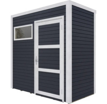 Gartenhaus Cubo 1 mit Fussboden 234 x 121 cm anthrazit