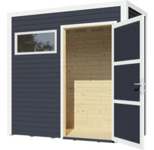 Gartenhaus Cubo 1 mit Fussboden 234 x 121 cm anthrazit