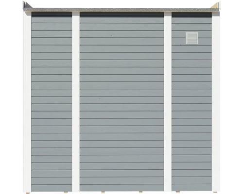 Paroi de cabane de jardin en bois avec ventilation