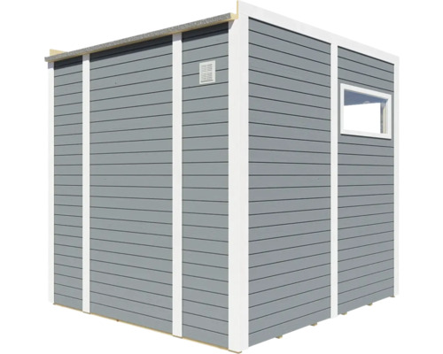 Abri de jardin en bois avec fenêtre et grille d''aération
