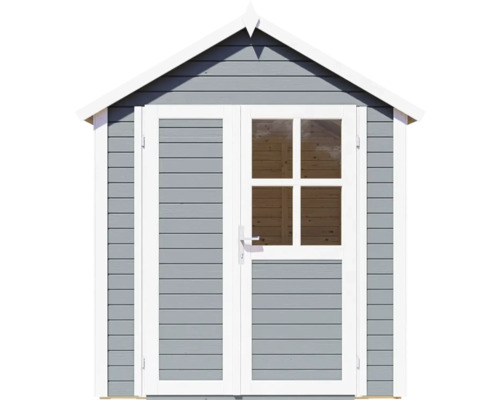 Abri de jardin en bois avec porte et fenêtres