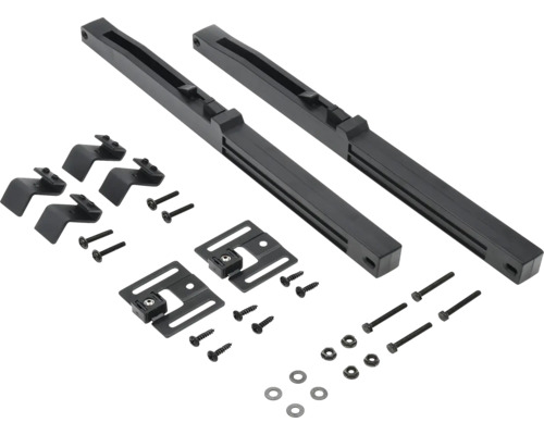 Kit d''accessoires de montage avec vis, écrous, supports et rails