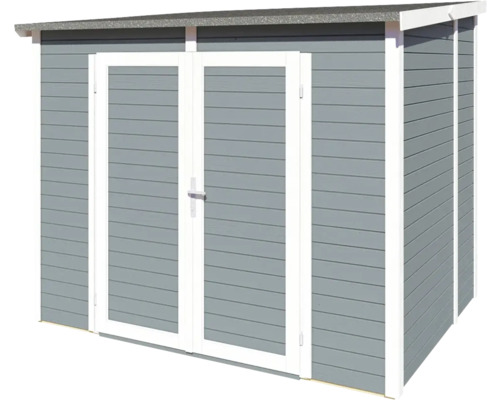 Abri de jardin en bois avec double porte