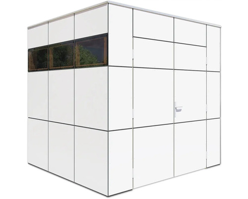 Abri de jardin moderne avec porte et fenêtres