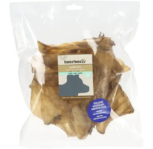 Beetztees Lammohren Hundesnack in transparenter Verpackung