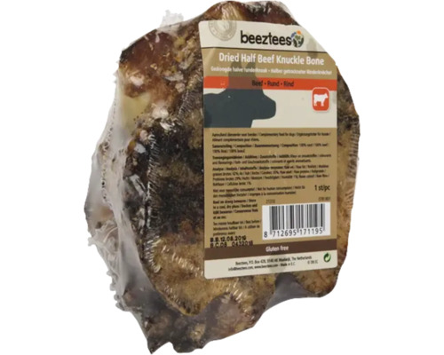 beeztees Hundesnack getrocknete Rindfleischknochen Beetztees getrockneter halber Rinderknochen für Hunde