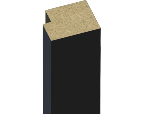 Plinthe de finition universelle pour panneaux acoustiques noir 28x22x2800mm