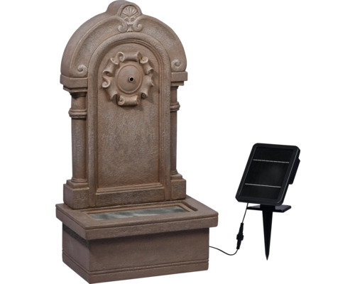 Solarbetriebener Gartenbrunnen aus Kunststein