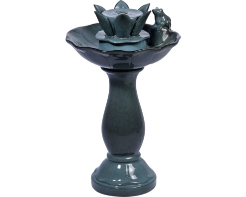 Fontaine de jardin Helena 39 x 39 cm céramique turquoise