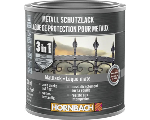 Boîte de laque de protection des métaux avec protection contre la rouille et résistance aux intempéries de Hornbach