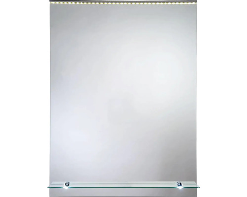 Miroir de salle de bains à LED Orion avec tablette 50x70 cm