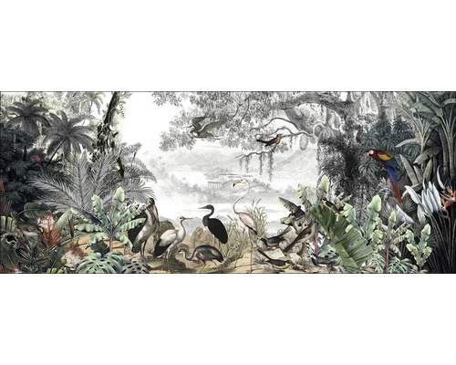Tableau en verre Birds In The Jungle II 80x30 cm
