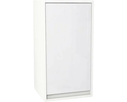 Armoire suspendue avec 1 porte Devo Cristal 2.0 droite lxhxp 40x76x35 cm alpine white/signal white glass