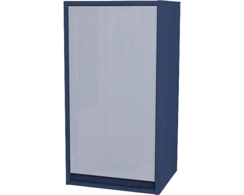 Armoire suspendue avec 1 porte Devo Cristal 2.0 gauche lxhxp 40x76x35 cm tyrolean blue/metal blue glass