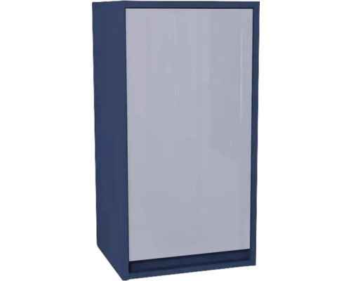 Armoire suspendue avec 1 porte Devo Cristal 2.0 droite lxhxp 40x76x35 cm tyrolean blue/metal blue glass