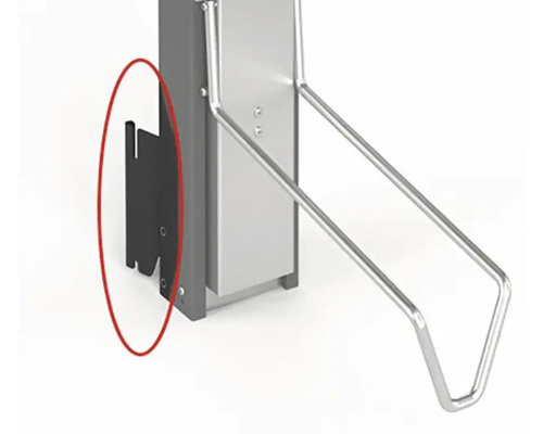 Vue détaillée d''un support mural pour un range-vélos à montage mural