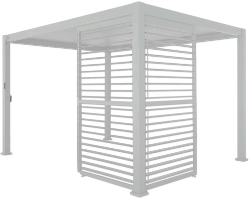 Pavillon d''extérieur avec paroi à lamelles