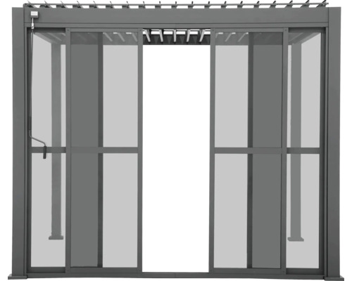 Pergola avec portes coulissantes pour l''extérieur