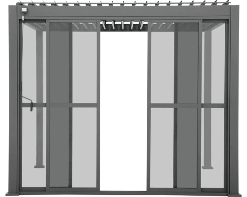 Pergola avec portes coulissantes pour l''extérieur