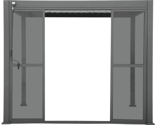 Porte coulissante avec protection anti-insectes pour pavillon