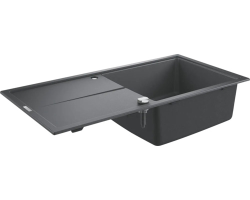 Évier composite avec égouttoir GROHE K400 1000x500 mm noir-granite 31641AP0 Évier en pierre avec égouttoir