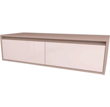 Meuble sous vasque Devo Cristal 2.0 lxhxp 120x32x49 cm antique rose/rosa pesca glass