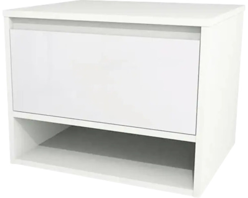 Waschtischunterschrank Devo Cristal 2.0 BxHxT 60x47x49 cm alpine white/signal white glass