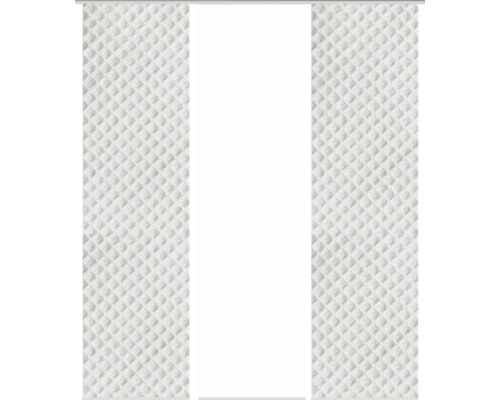 Flächenvorhang Marpent Digitaldruck grau 60x245 cm 3 er-Set