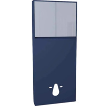 Spülkastenverkleidung mit Schrank Devo Cristal 2.0 BxHxT 80x188x19 cm tyrolean blue/metal blue glass