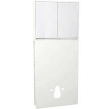 Spülkastenverkleidung mit Schrank und Seitenregal Devo Cristal 2.0 BxHxT 80x188x19 cm alpine white/signal white glass