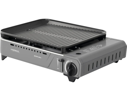 Gril à gaz portatif avec plaque de cuisson