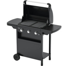 Gasgrill mit drei Brennern, Grillrosten und Seitentischen