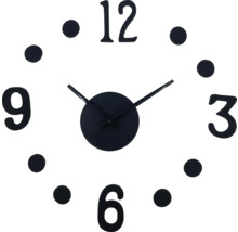 Horloge murale décorative avec chiffres et points.