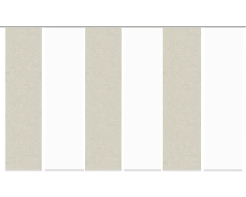 Panneau japonais Pive impression numérique taupe 60x245 cm lot de 6