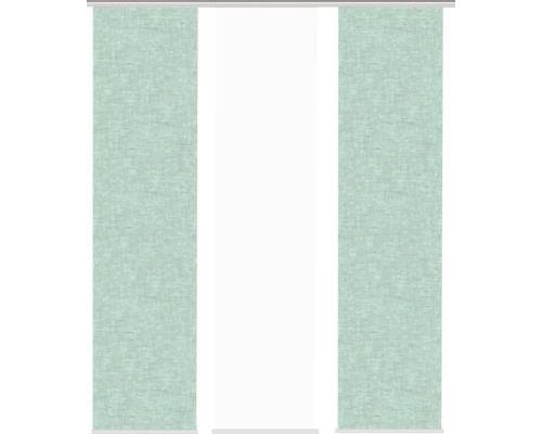 Flächenvorhang Pive Digitaldruck mint 60x245 cm 3 er-Set